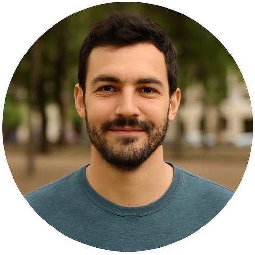 Hombre con barba y pelo negr